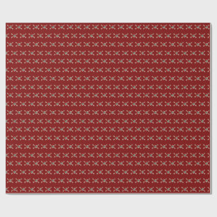 Papier Cadeau Jolly roger Pirate Os crâne Rouge Bandanna