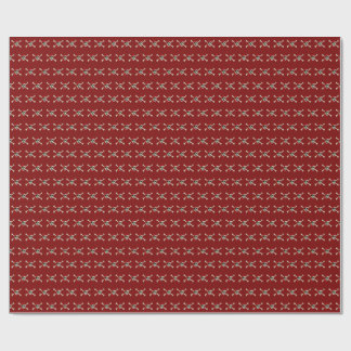 Papier Cadeau Jolly roger Pirate Os crâne Rouge Bandanna