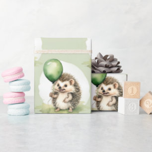 Papier Cadeau Jote Hedgehog Genre Neutre Anniversaire