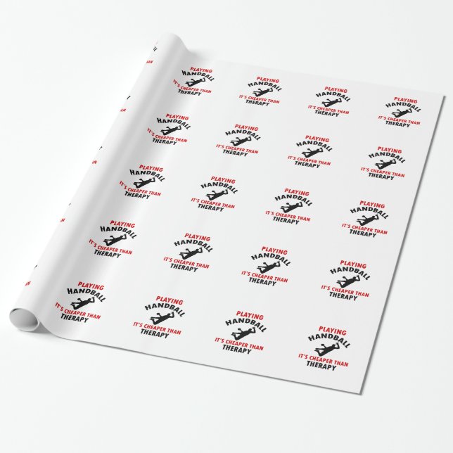 Papier Cadeau jouer au handball (Déroulé)