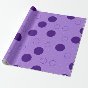 Papier Cadeau Jouer Cercle violet Motif unique, cadeau moderne