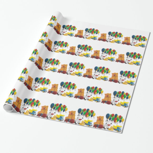 Papier Cadeau Jouet d'enfant (Déroulé)