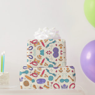 Papier Cadeau Jouets de chien Motif Animaux de compagnie Traite 