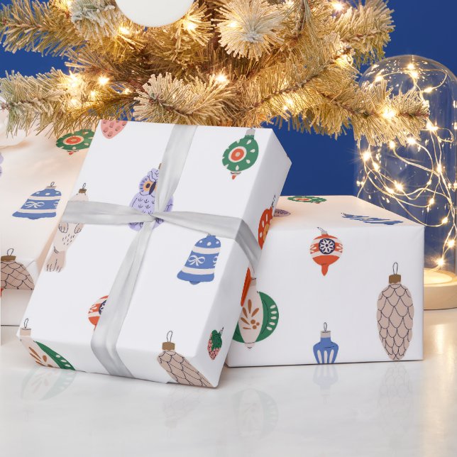 Papier Cadeau Jouets rétro Arbre de Noël (Vacances)