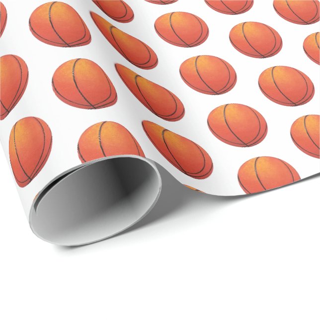 Papier Cadeau Joueur de basket-ball (Coin rond)