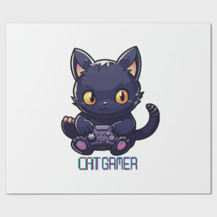 Papier Cadeau Joueur de chat