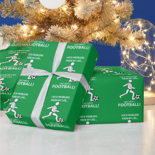 Papier Cadeau Joueur de football de sport Football Soccer