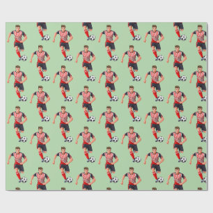 Papier Cadeau Joueur de football homme