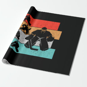 Papier Cadeau Joueur de hockey sur glace