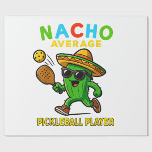 Papier Cadeau Joueur de pickleball moyen nacho