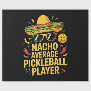 Papier Cadeau Joueur de pickleball moyen nacho