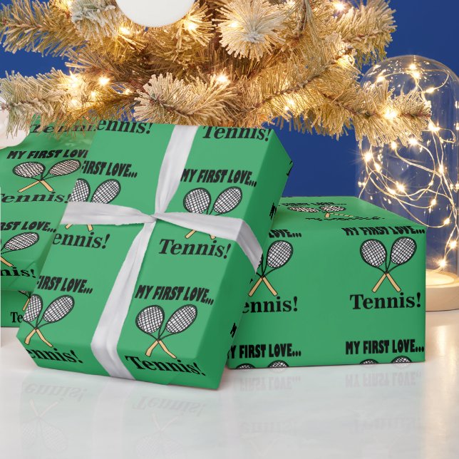 Papier Cadeau Joueur de tennis (Vacances)