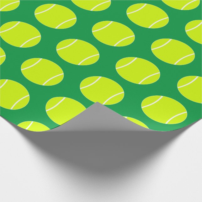 Papier Cadeau Joueur de tennis ou entraîneur balles de tennis et (Coin)