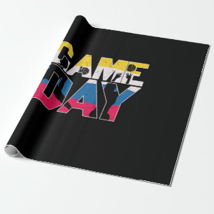 Papier Cadeau Joueur de volley-ball   Volleyball de jour de matc