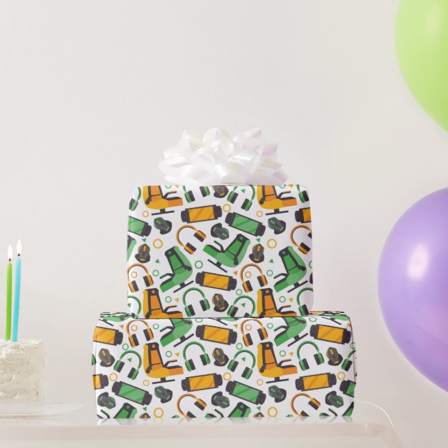 Papier Cadeau Joueurs en action (Cadeaux de fête)