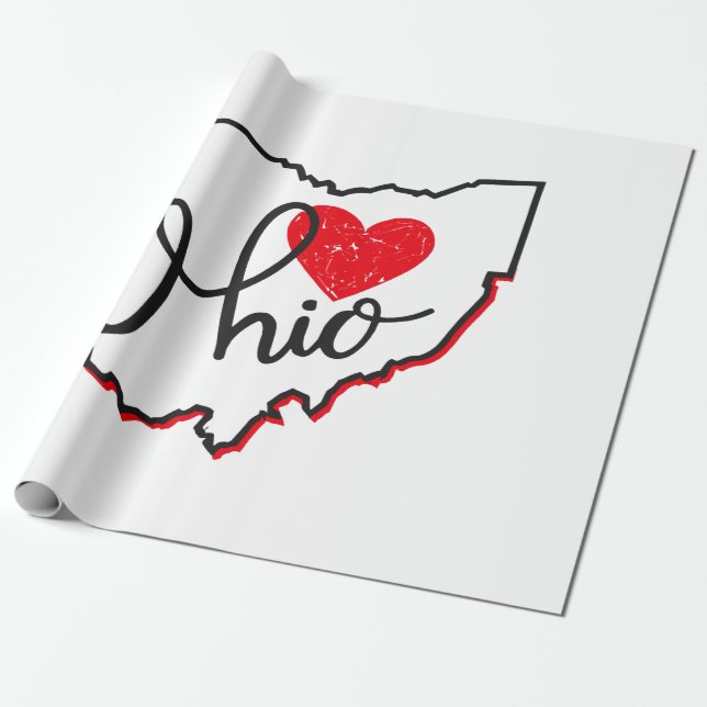 Papier Cadeau Jour de l'Ohio (Déroulé)