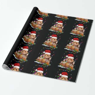 Papier Cadeau Jour de Noël du mignon Hamster