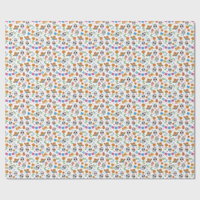 Papier Cadeau jour des morts (Plat)