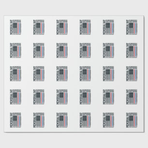 Papier Cadeau Jour du Souvenir Hommage et Tribut Vector Des