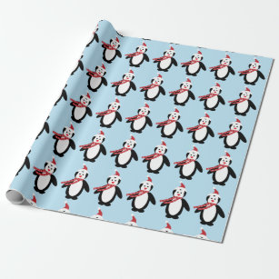 U Studio Collection 1 Feuille de Papier Cadeau Motif Pingouin 