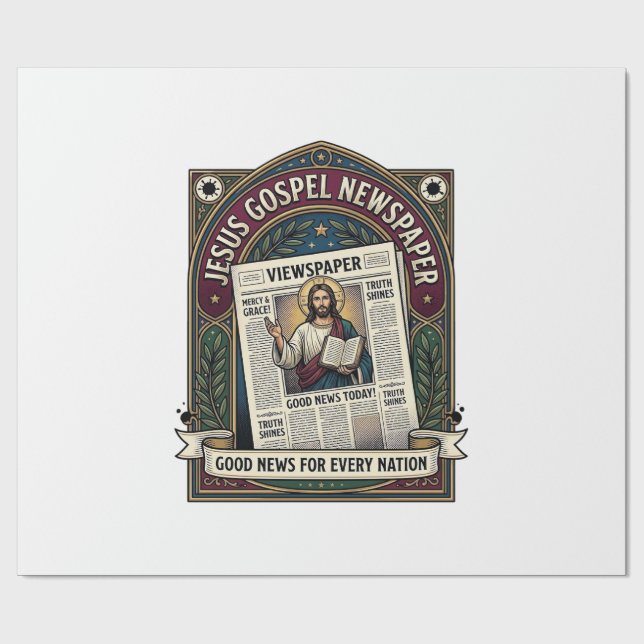 Papier Cadeau Journal de l'Évangile de Jésus Journal chrétien F (Plat)