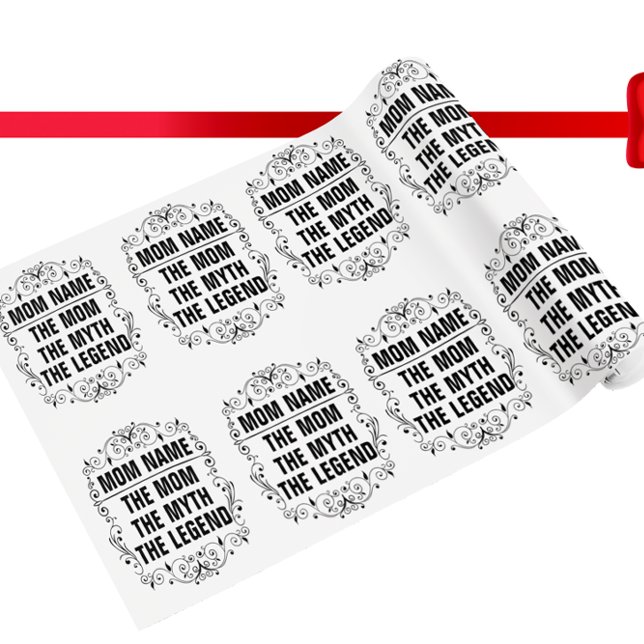 Papier Cadeau Journée des mères personnalisées (Créateur téléchargé)