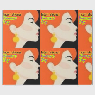 Papier Cadeau Journée internationale de la femme.