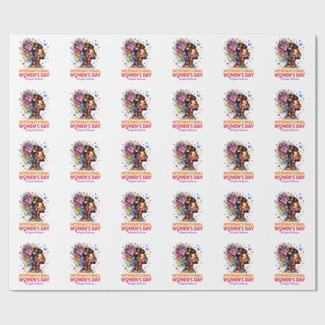 Papier Cadeau Journée internationale des femmes (Plat)