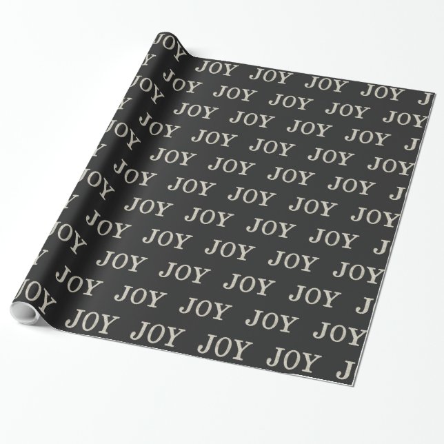 Papier Cadeau JOY (argent) (Déroulé)