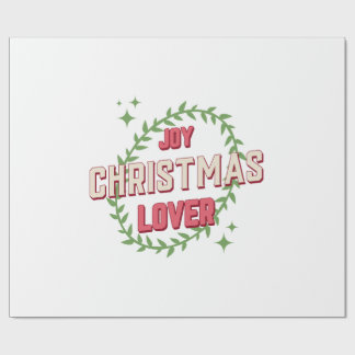 Papier Cadeau Joy Christmas Lover