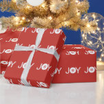 Papier Cadeau Joy Christmas Red Wrapper Papier<br><div class="desc">Joy Christmas Red Wrapper Papier</div>
