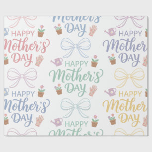 Papier Cadeau-Joyeuse Fête des Mères Papier Cadeau