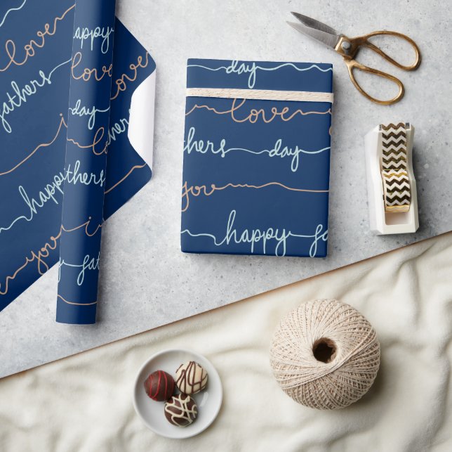 Papier Cadeau Joyeuse Fête des Pères  (Artisanat)