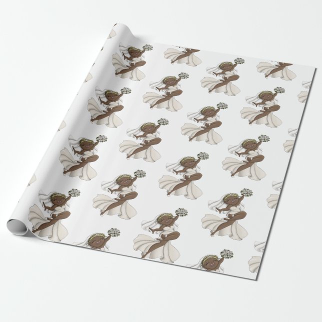 Papier Cadeau Joyeuse mariée 02 (Déroulé)