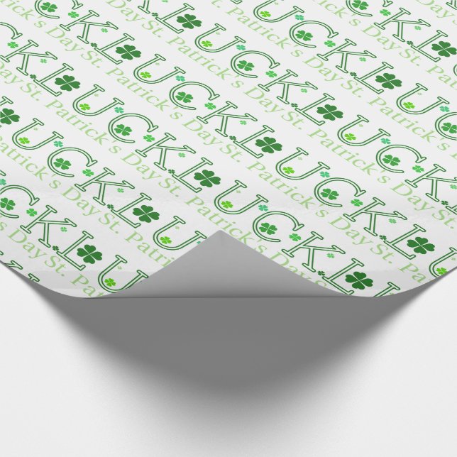 Papier Cadeau Joyeuse Saint-Patrick Chance (Coin)