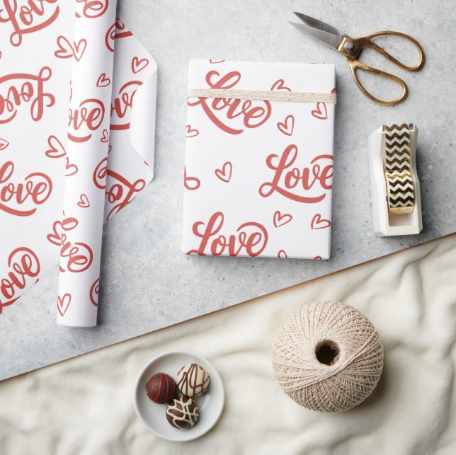 Papier Cadeau Joyeuse Saint Valentin amour à toi (Artisanat)