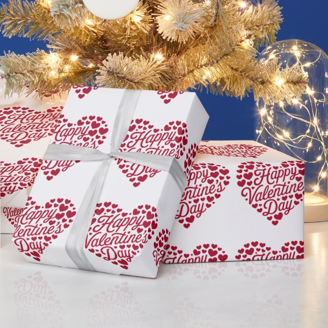 Papier Cadeau Joyeuse Saint-Valentin Saint-Valentin Amour Coeur (Vacances)