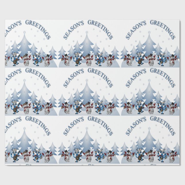 PAPIER CADEAU JOYEUSES FÊTES (Plat)