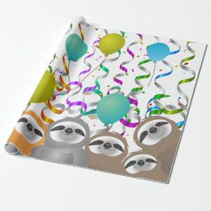 Papier Cadeau Joyeuses fêtes d'anniversaire