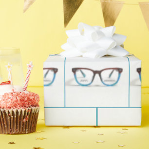 Papier Cadeau Joyeuses lunettes Bifocales d'anniversaire