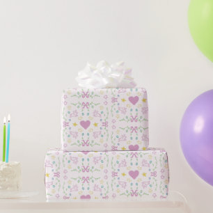 Papier Cadeau Joyeuses Pâques Message Mignon