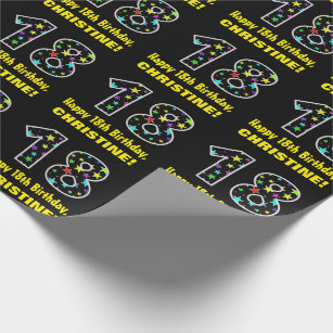 Papier Cadeau Joyeux Anniversaire Zazzle Fr