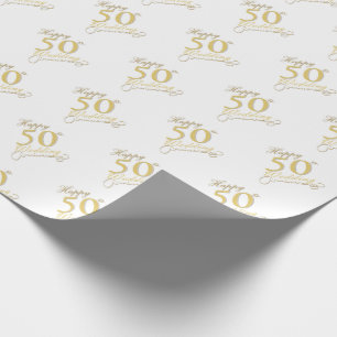 Papier Cadeau "Joyeux 50e Mariage !"