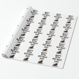 Papier Cadeau Joyeux 80e anniversaire papa