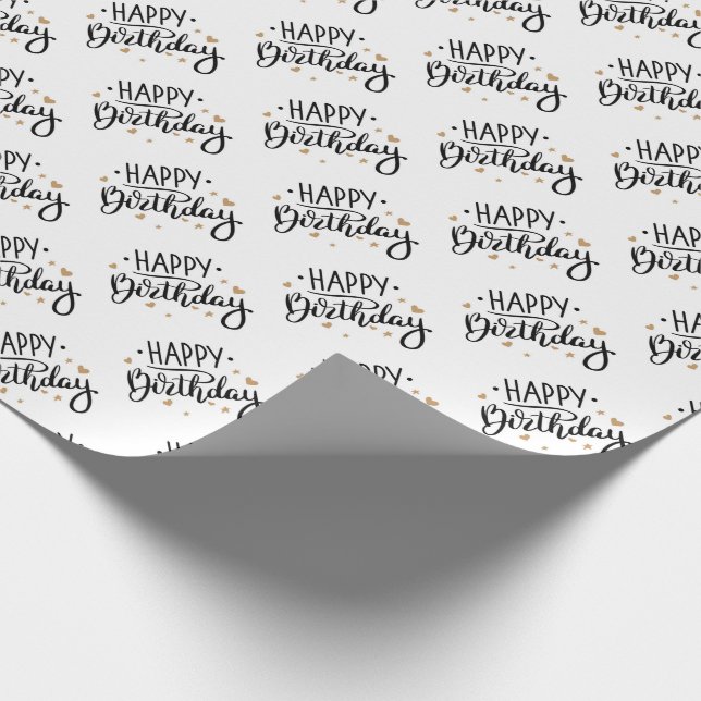Papier Cadeau Joyeux anniversaire (Coin)
