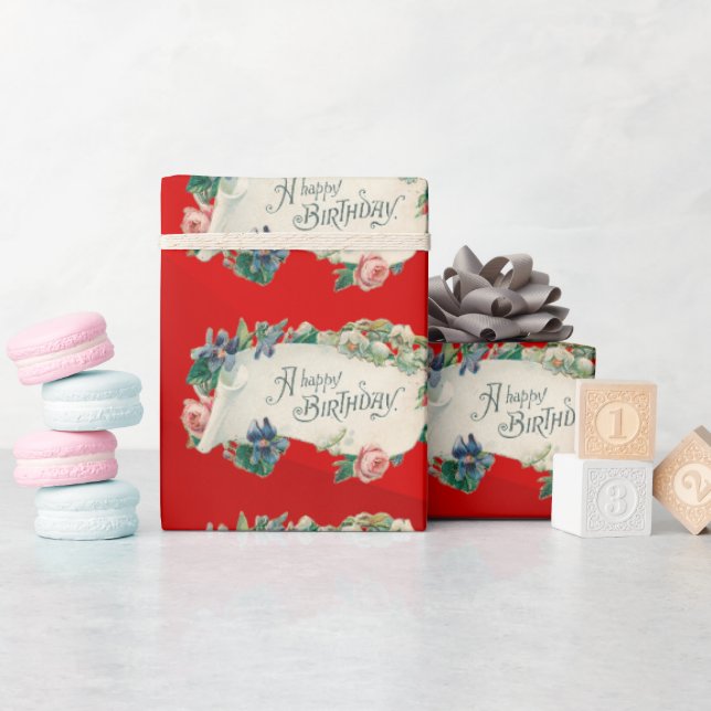 Papier Cadeau Joyeux anniversaire (Baby Shower)