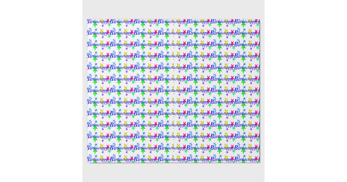 Papier Cadeau Joyeux Anniversaire Zazzle Fr Papier Cadeau Joyeux Anniversaire Zazzle Fr