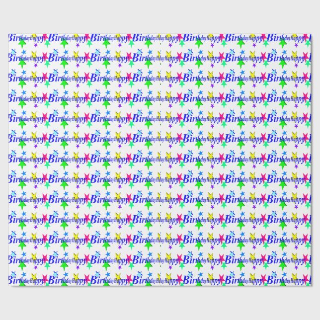 Papier Cadeau Joyeux anniversaire (Couture)