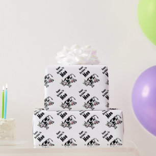 Papier Cadeau Joyeux Anniversaire À Moo Vache Papier