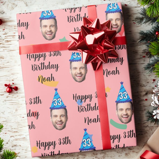 Papier cadeau Joyeux Anniversaire, Anniversaire pe (Créateur téléchargé)